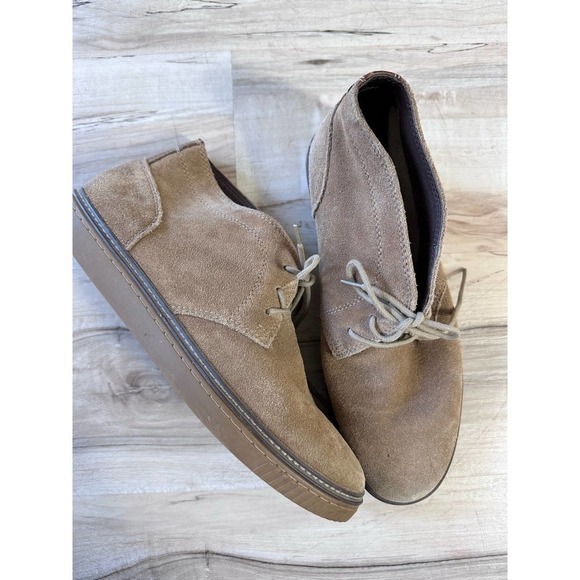 Johnston & Murphy sheepskin tan Chukka boots - Picture 1 of 8